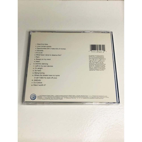 CD Pet Shop Boys - Discography (The Complete Singles Collection) - Picture 2 of 3